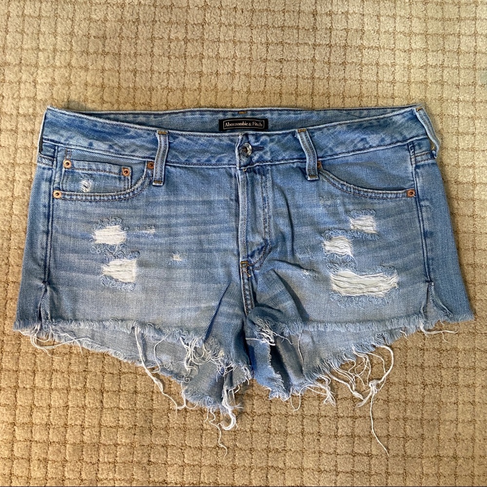 Abercrombie Destructed Cut Off Shorts